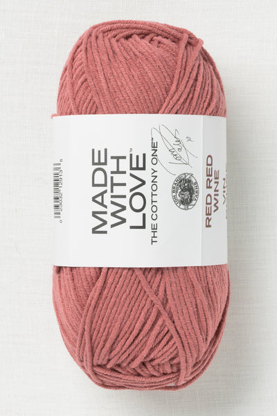 Lion Brand Made With Love The Cottony One 114W Red Red Wine