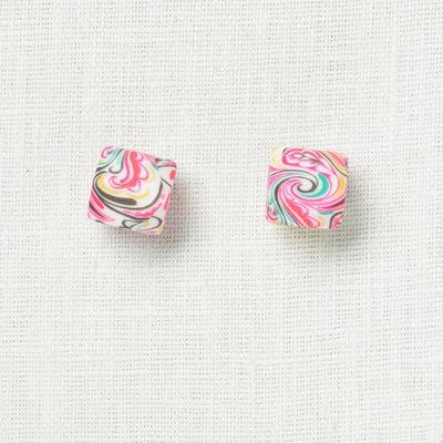 Fox & Pine Small Needle Stitch Stoppers, Pink Paisley Hexagon